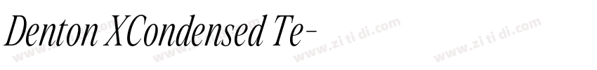 Denton XCondensed Te字体转换